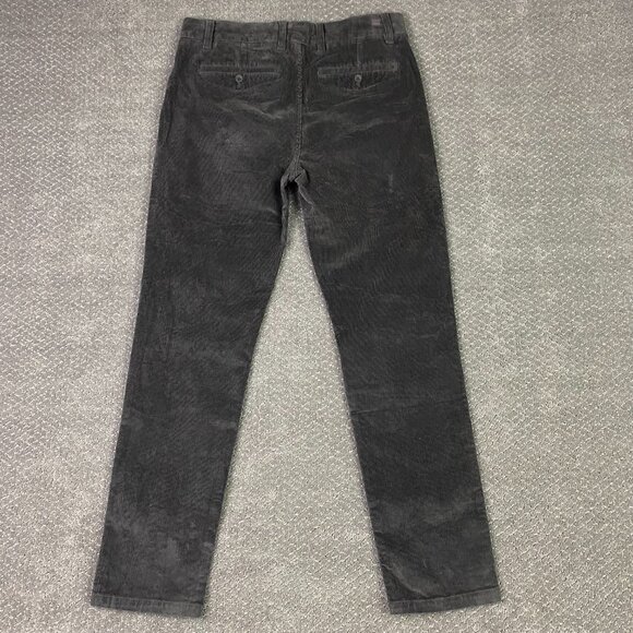 Fat Face Corduroy Pants Chinos Men's 32 R Measures 34 x 30 Slate Gray Cotton - Picture 3 of 11